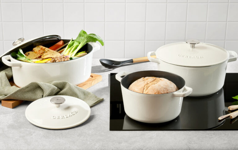 NATUR IRON zestaw 3el.: Brytfanna żeliwna 5,5l + Garnek żeliwny 3l + Garnek żeliwny 5l